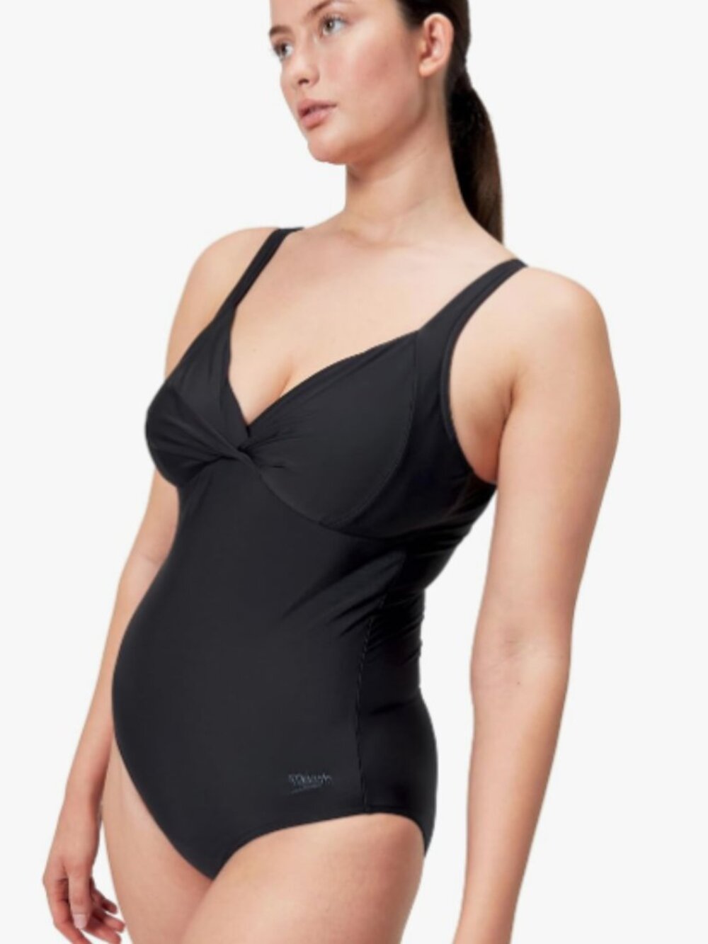 🌹EUC🌹Flattering SPEEDO Shapeware, Knot-front One Piece Swimsuit Black Size 6